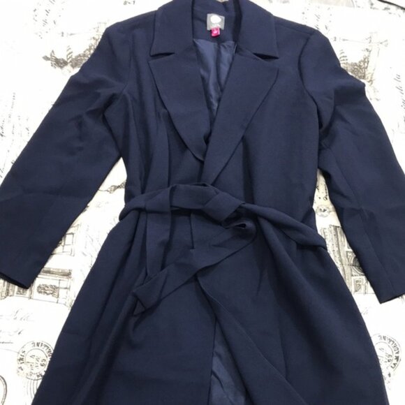 Vince Camuto Notch Collar Parisian Crepe Jacket - Picture 6 of 7